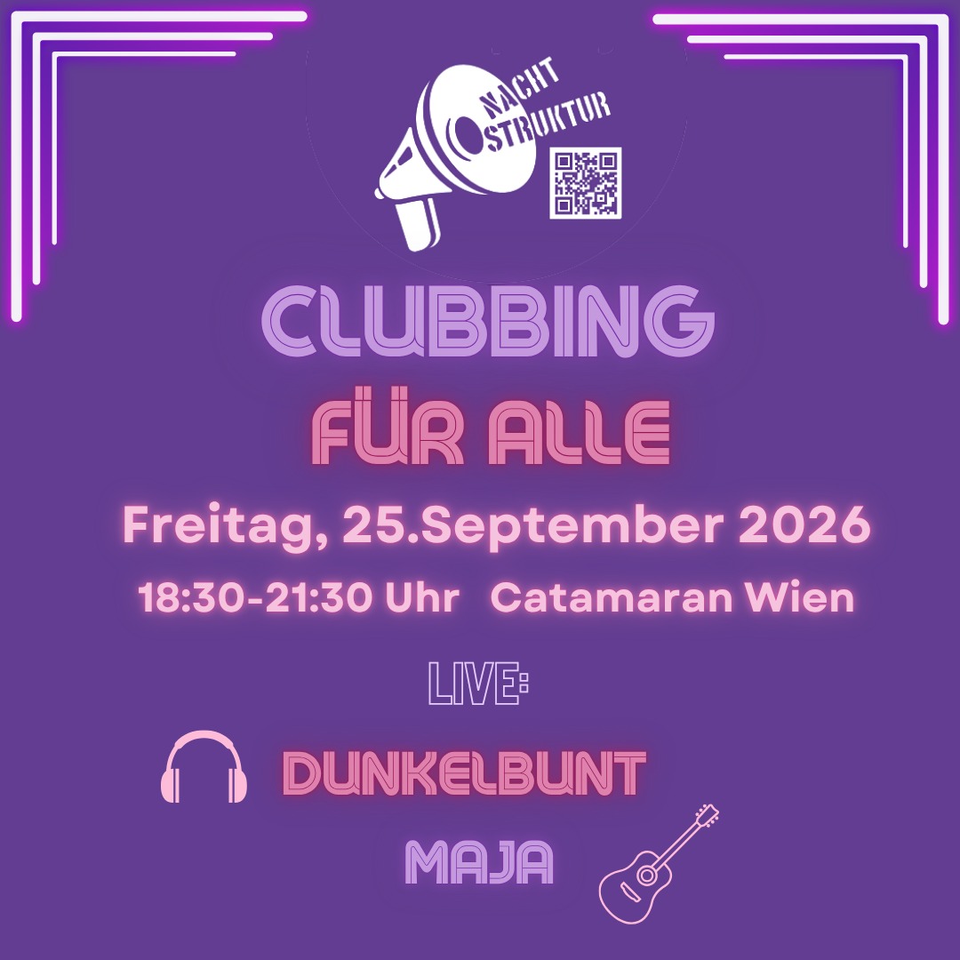 Clubbing für alle am 25. September